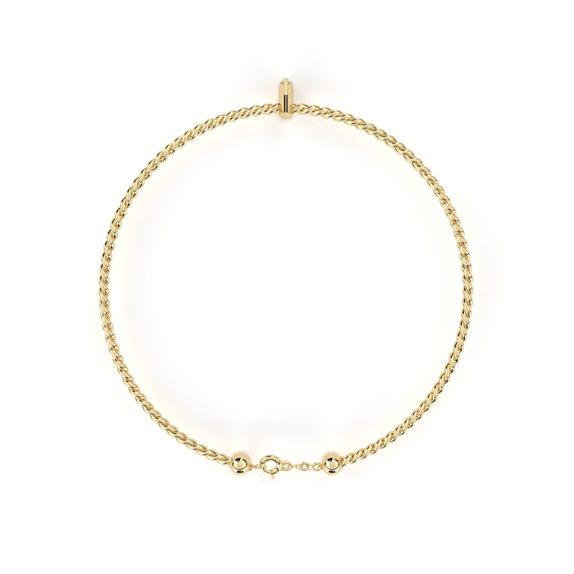 Solitairekart 0.01ct Round Cut Lab Grown Diamond Bracelet-HI Color. VS-SI Clarity